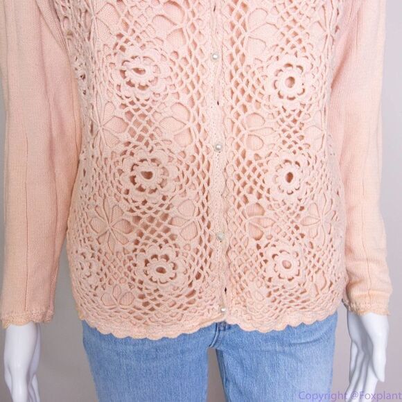 Vintage Franco's 100% cotton dusty pink sweater, women's size S - Picture 5 of 16